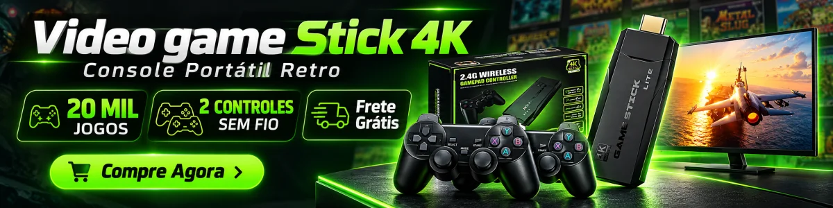 Game Stick com 20 mil jogos